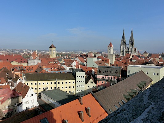 Regensburg Aussicht Dreieinigkeitskirche