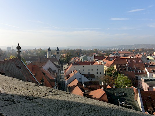 Regensburg Aussicht Dreieinigkeitskirche