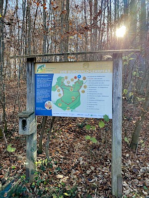 Burgwald Lehrpfad Diessen Uebersichtskarte