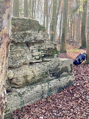 Burgwald Lehrpfad Diessen Steintreppen