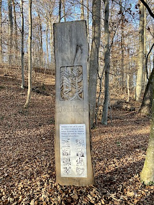 Burgwald Lehrpfad Diessen Waldarbeit