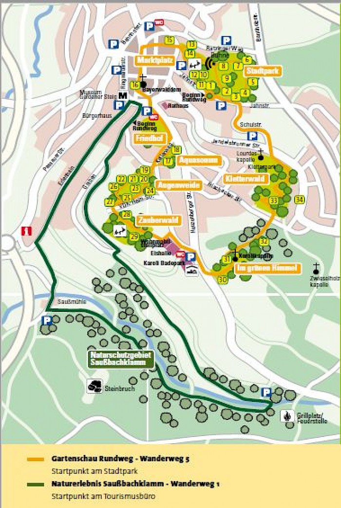Gartenschau Rundweg Waldkirchen Uebersicht