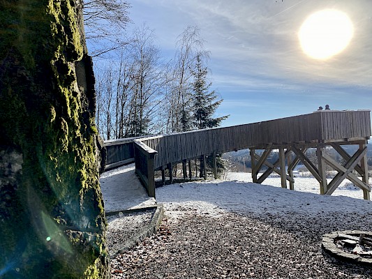 Wanderung zur Aussichtsplattform Saulorn