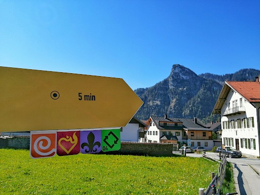 Wegweiser Ammergauer Alpen
