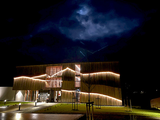 Naturhotel Euler bei Nacht
