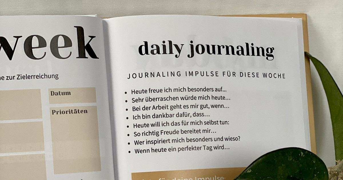Journal Prompts auf Deutsch für 2023!